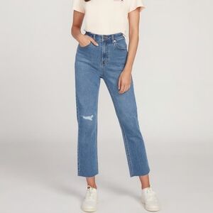 Volcom Stoned Straight high rise ankle jeans